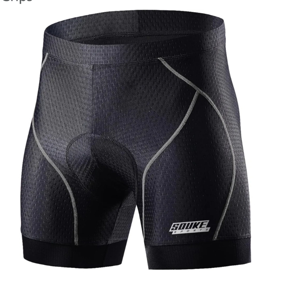 Souke Sports Men's Cycling Underwear Shorts 4D Padded Bike Bicycle MTB Liner